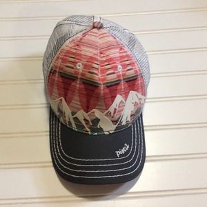 Pistil Hat with Pink Mountain Design